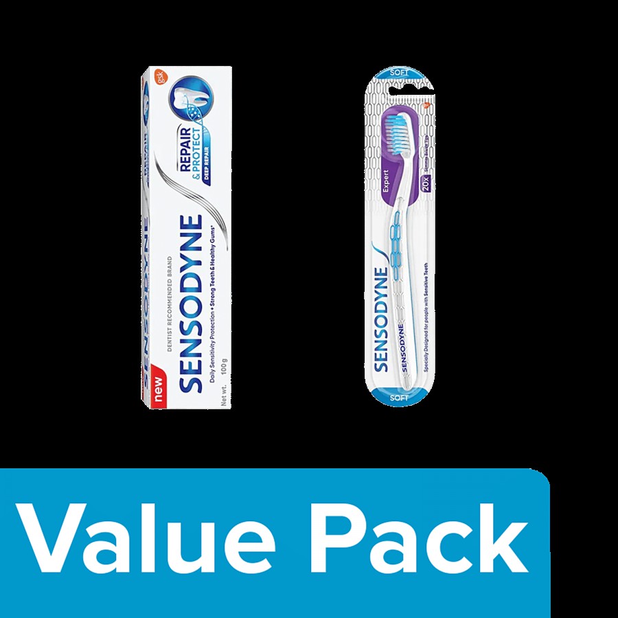 Sensodyne Repair & Protect Deep Clean Toothpaste 100 g + Expert Toothbrush 1 pc