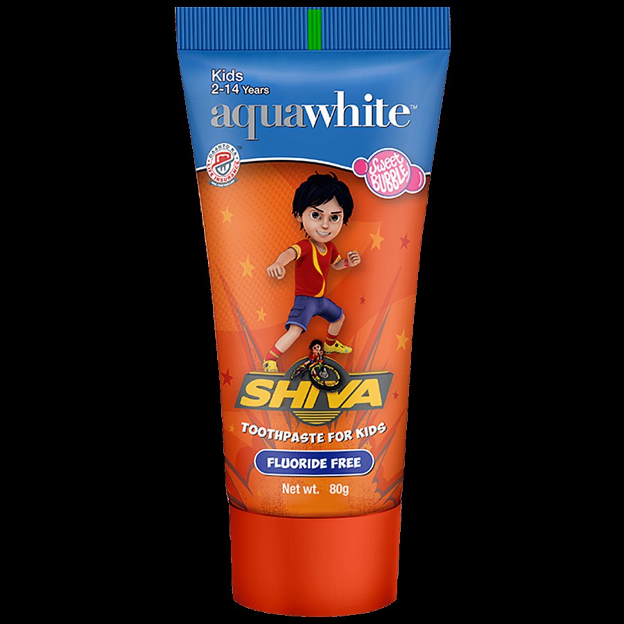 Aquawhite Shiva Toothpaste For Kids - Fluoride-Free