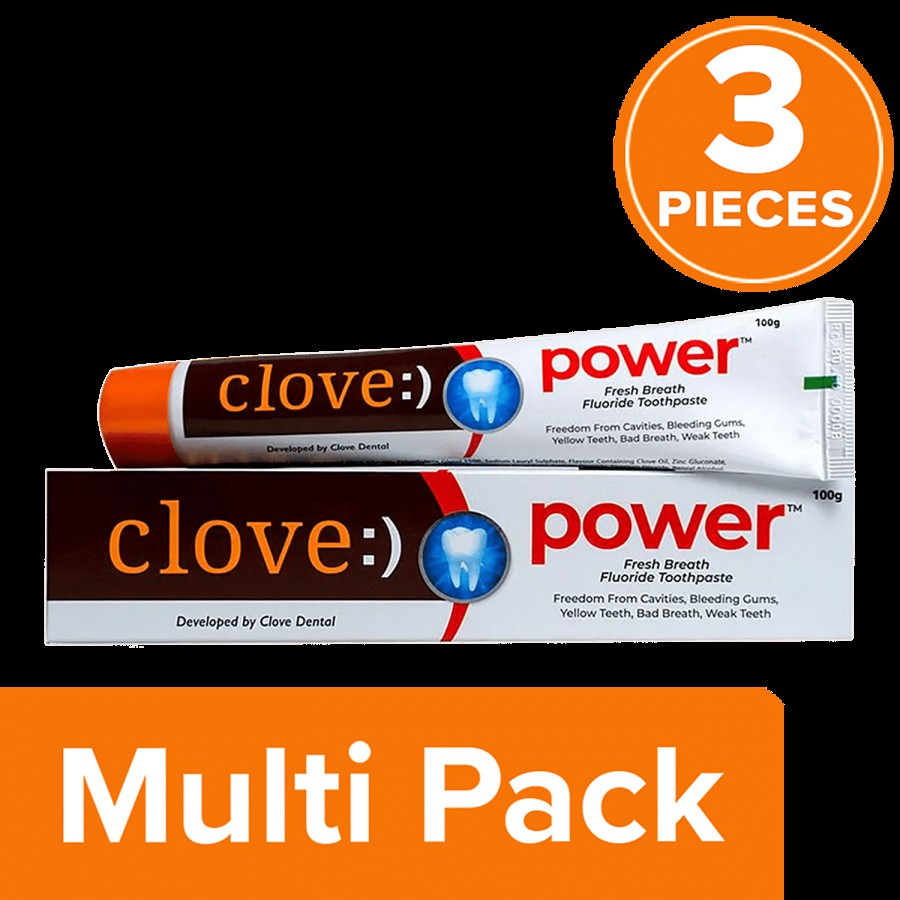 Clove Power - Fresh Breath Fluoride Toothpaste