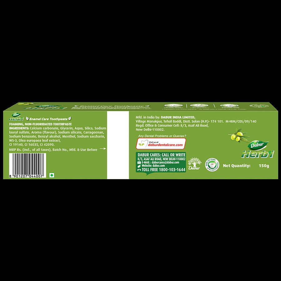 Dabur Herbal Enamel Care Toothpaste - Olive