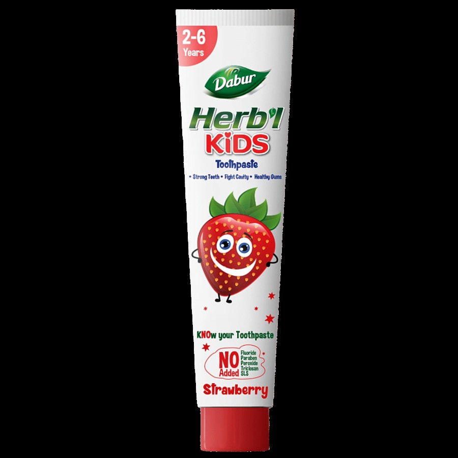 Dabur Herb'l Kids Toothpaste - Strawberry Flavour