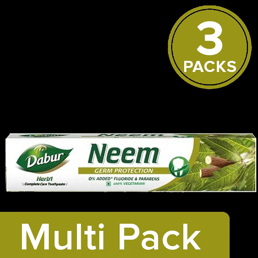 Dabur Herb'l Neem Toothpaste - Germ Protection