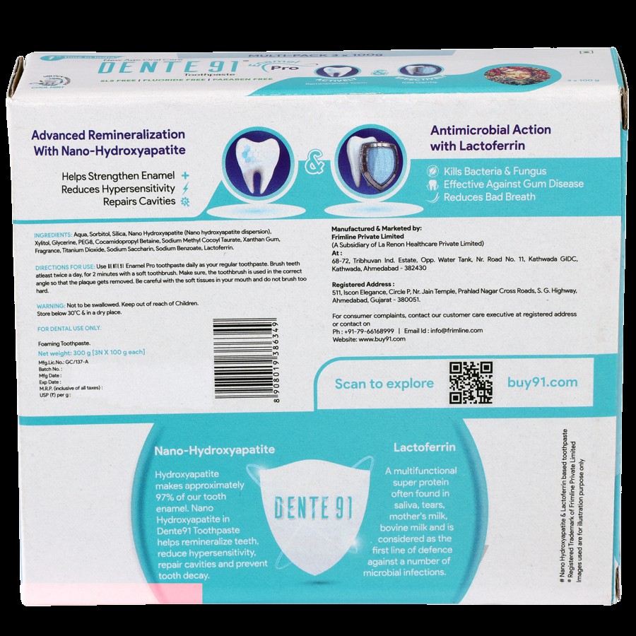 Dente91 Toothpaste - Cool Mint