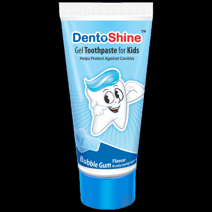 Dentoshine   Gel Toothpaste For Kids - Bubble Gum Flavour