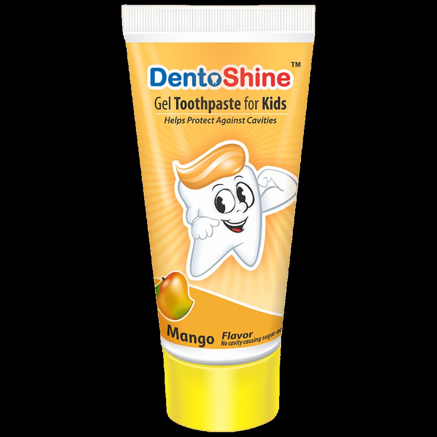 Dentoshine   Gel Toothpaste For Kids - Mango Flavour