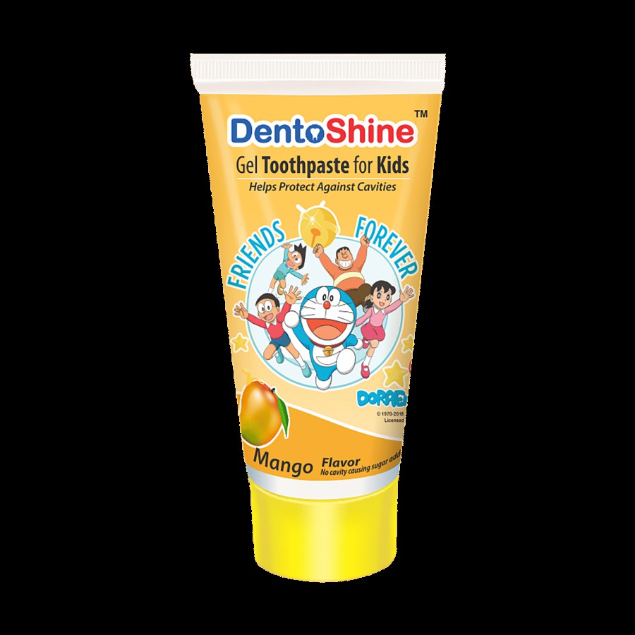 Dentoshine   Gel Toothpaste For Kids - Mango Flavour