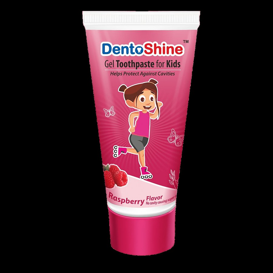 Dentoshine   Gel Toothpaste For Kids - Raspberry Flavour