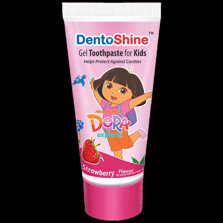 Dentoshine   Gel Toothpaste For Kids - Strawberry Flavour