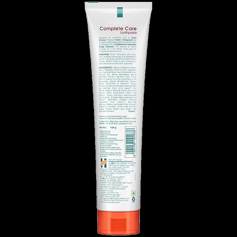 Himalaya Botanique Complete Care Toothpaste - Simply Cinnamon