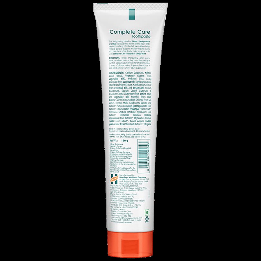 Himalaya Botanique Complete Care Toothpaste - Simply Mint