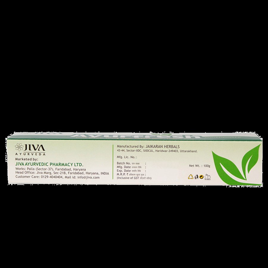 Jiva Ayurveda Ayurfresh Toothpaste - Flouride-Free