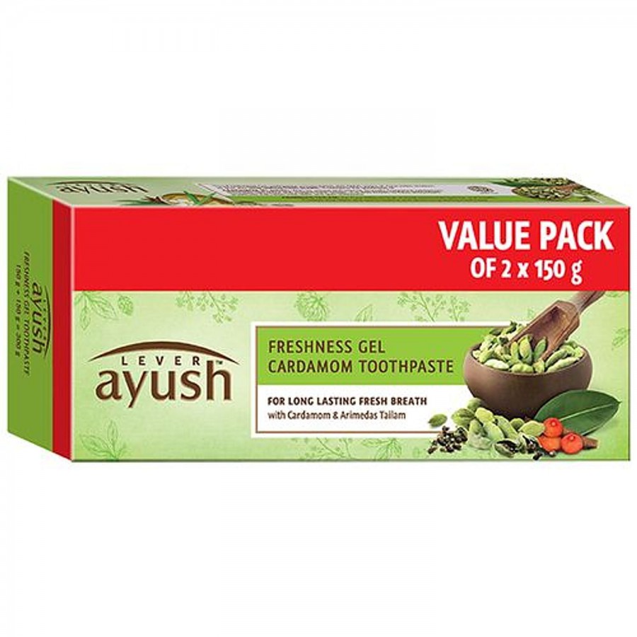 Lever Ayush Freshness Gel Cardamom Toothpaste