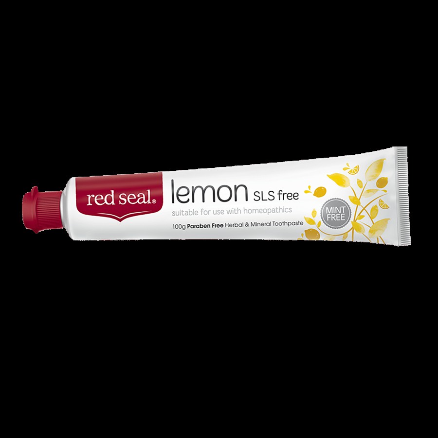 Red Seal Lemon SLS Free Herbal & Mineral Toothpaste