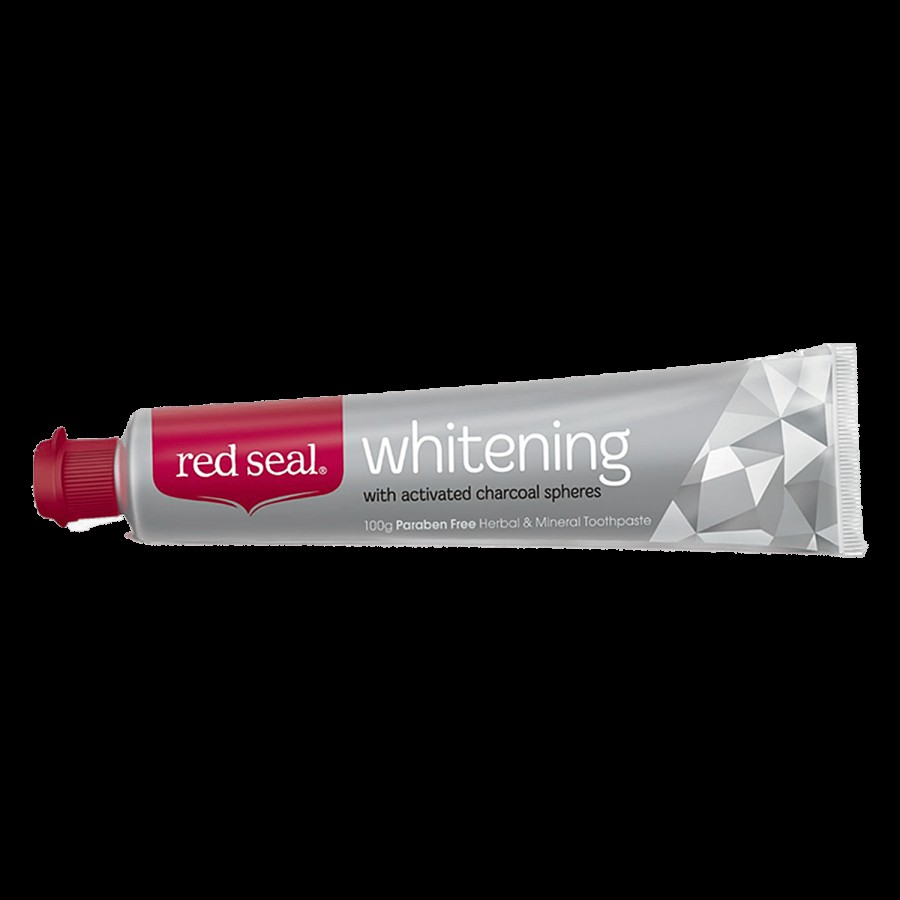 Red Seal Whitening Toothpaste - With Activated Charcoal Spheres