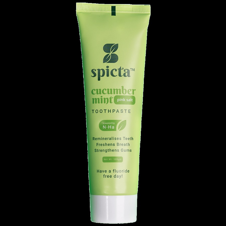 Spicta Cucumber Mint Toothpaste - With Himalayan Pink Salt