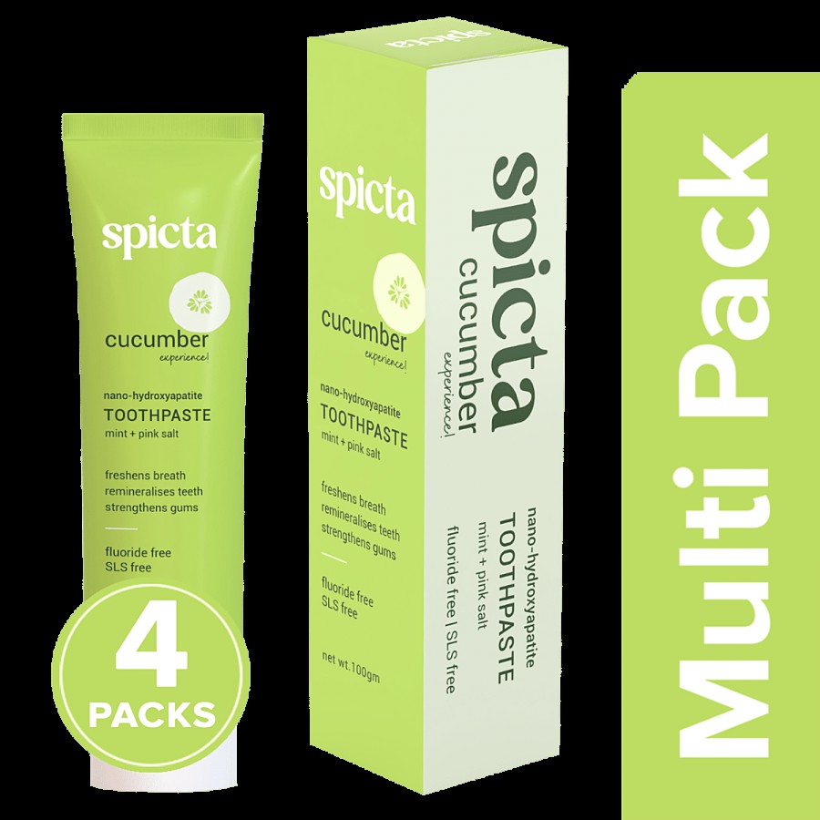 Spicta Cucumber Mint Toothpaste - With Himalayan Pink Salt