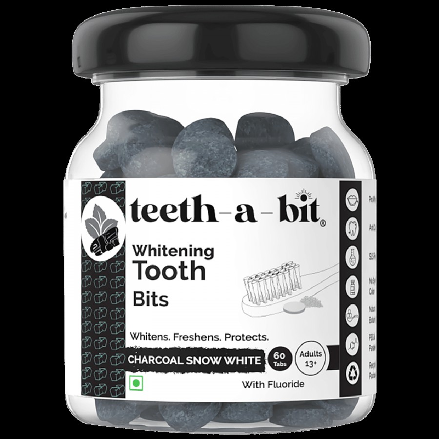 teeth-a-bit Whitening Bits - Charcoal Snow White