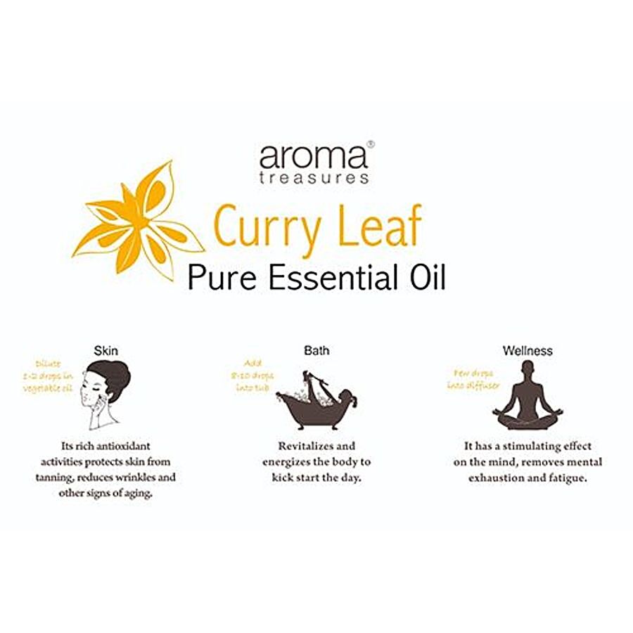 Aroma Treasures Curry Leaf Essential Oil - 100% Pure & Natural