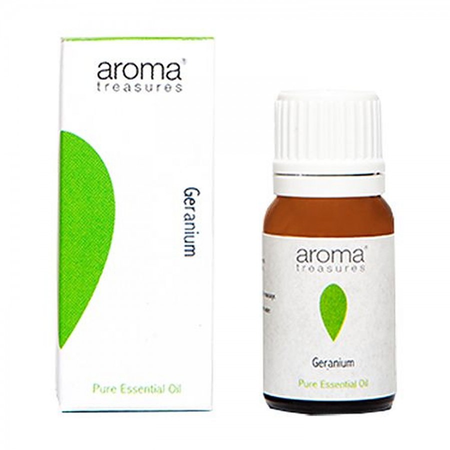 Aroma Treasures Geranium Essential Oil - 100% Pure & Natural