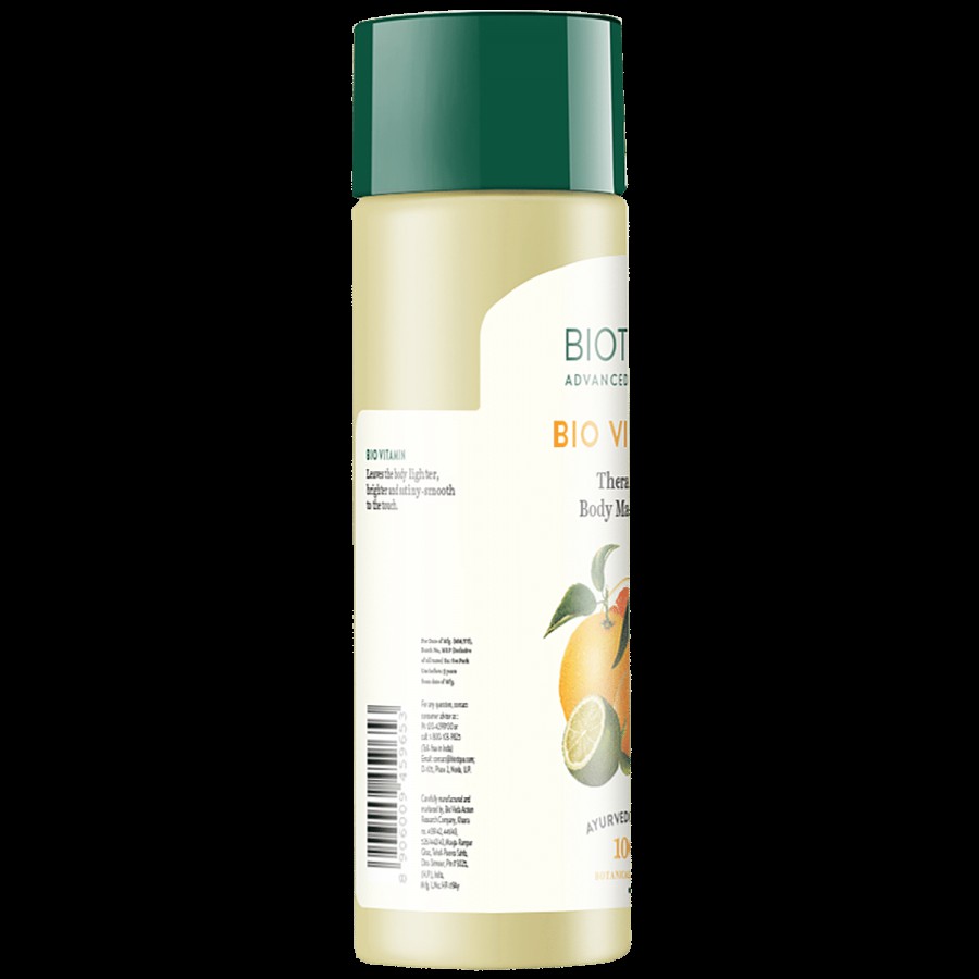 BIOTIQUE Bio Vitamin Therapeutic Body Massage Oil