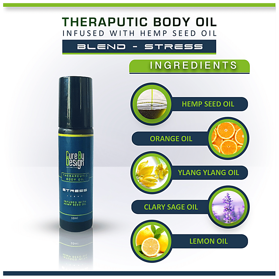 Cure By Design Therapeutic Healing Body Oil - Stress