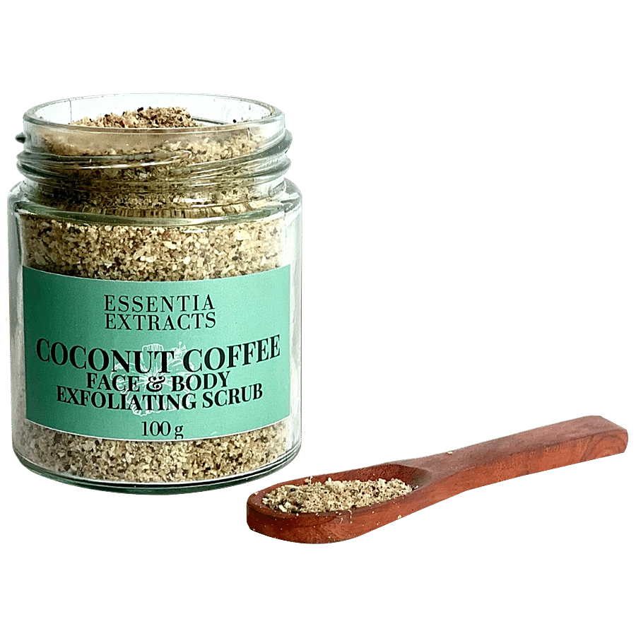 ESSENTIA EXTRACTS Coconut Coffee Scrub - Exfoliates Skin