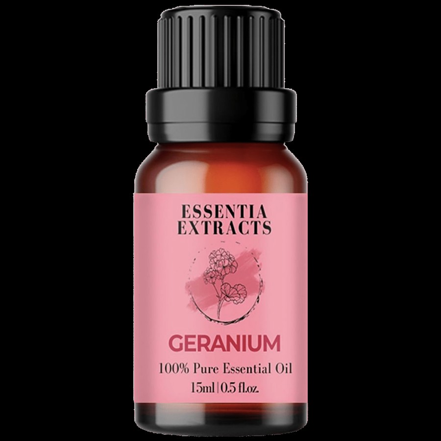 Essentia Extracts Geranium Essential Oil - Aromatherapy & Soothing Effect On Skin