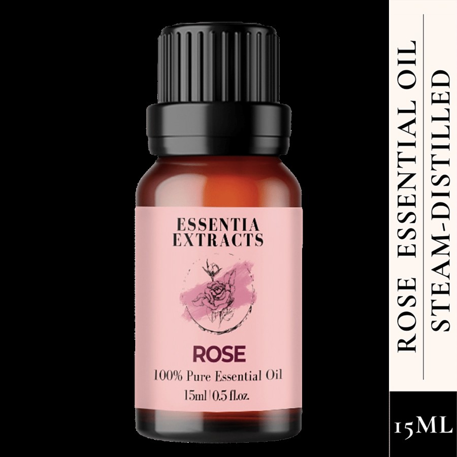 Essentia Extracts Rose Essential Oil - Eases Cramps