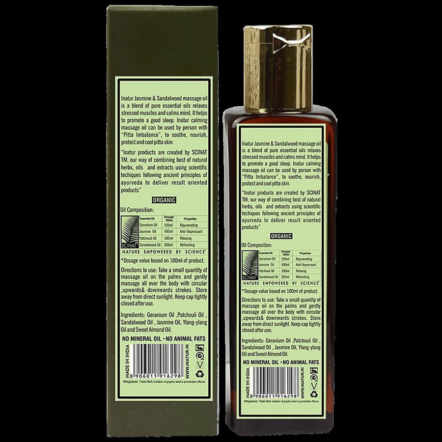 Inatur Calming Body Massage Oil