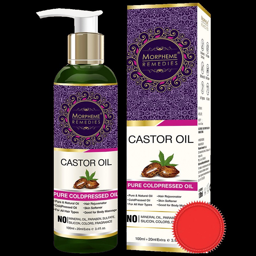 Morpheme Remedies Castor Carrier Oil - Pure Coldpressed Oil