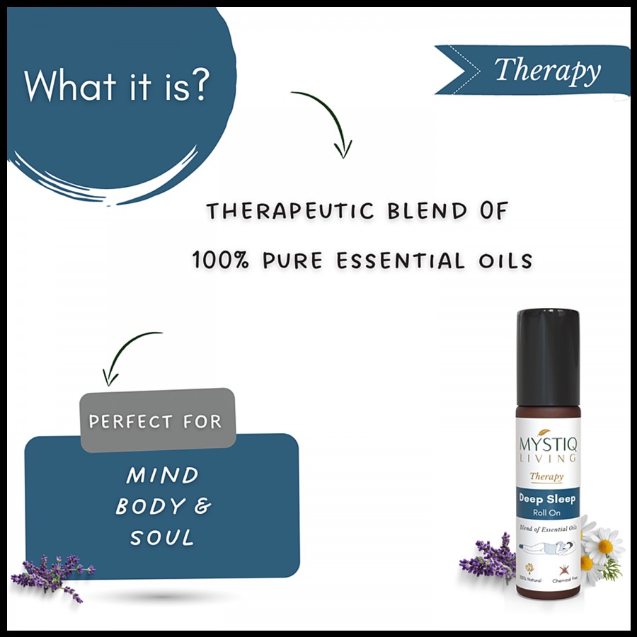 Mystiq Living Therapy Deep Sleep Roll-On - Natural