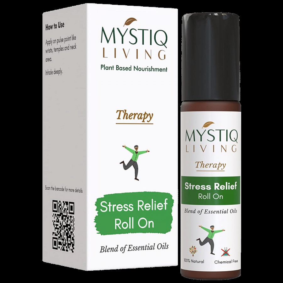 Mystiq Living Therapy Stress Relief Roll-On - Natural