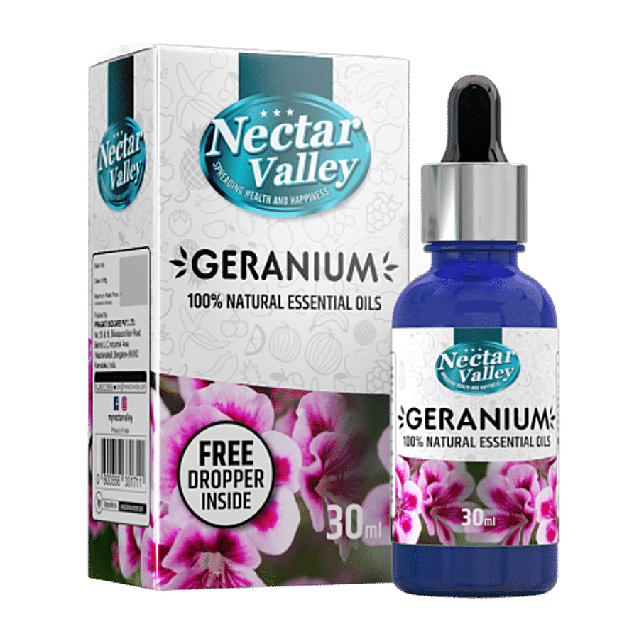 Nectar Valley Geranium Essential Oil For Scalp