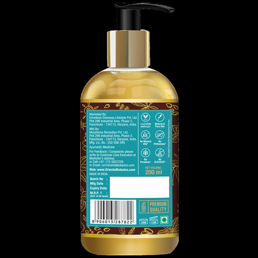 Oriental Botanics Relaxing Body Massage Oil For Pain Relief