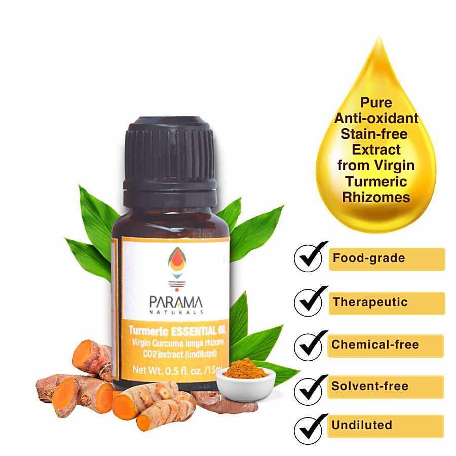 PARAMA NATURALS Turmeric Essential Oil - Chemical Free