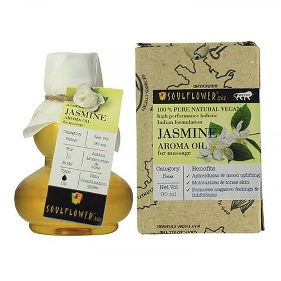 Soulflower Jasmine Aroma Massage Oil