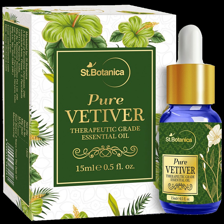 StBotanica Vetiver Pure Aroma Essential Oil