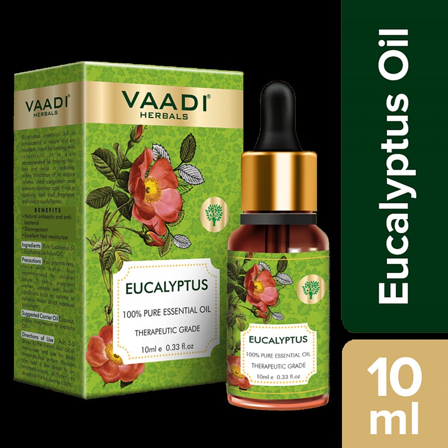 Vaadi Eucalyptus Essential Oil - Prevents Hair Fall