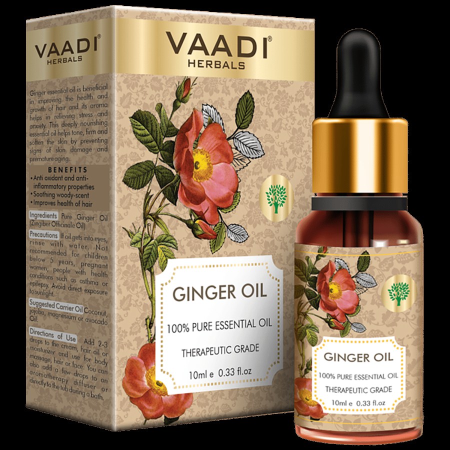 Vaadi Ginger Essential Oil - Tones Skin