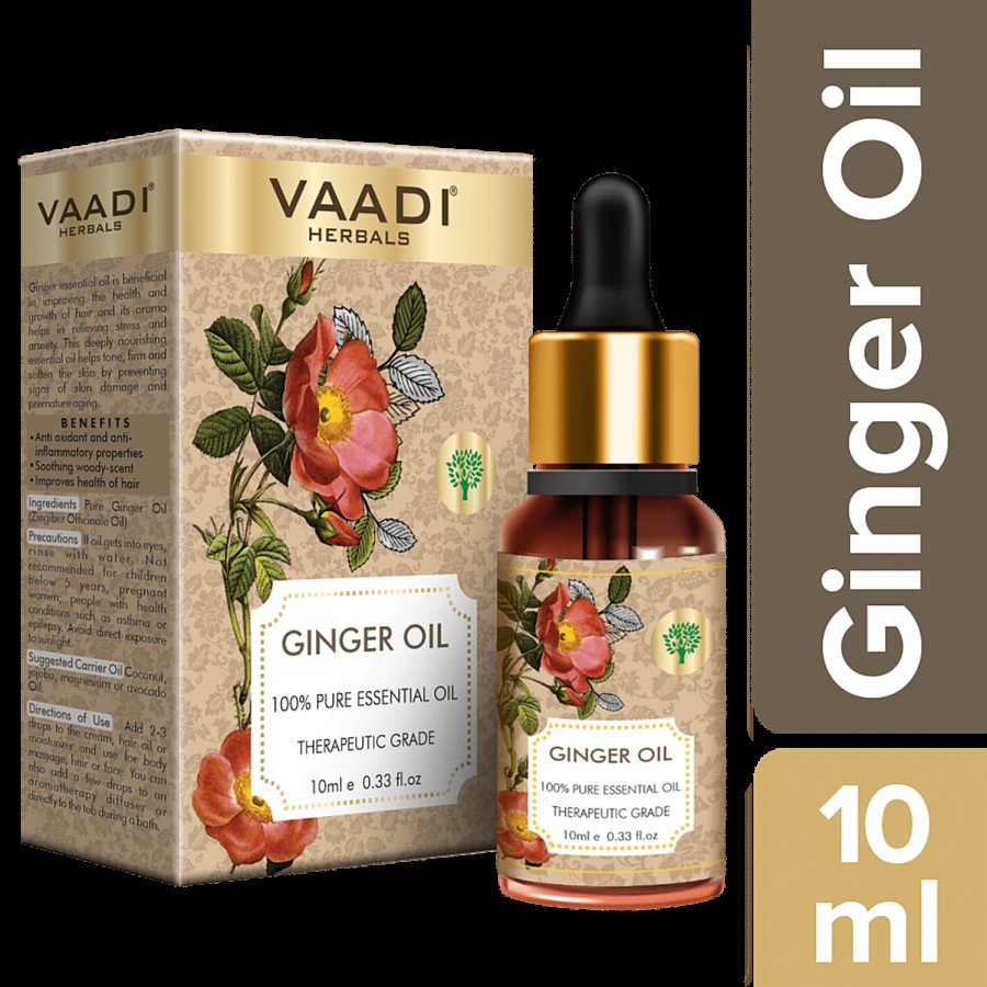 Vaadi Ginger Essential Oil - Tones Skin