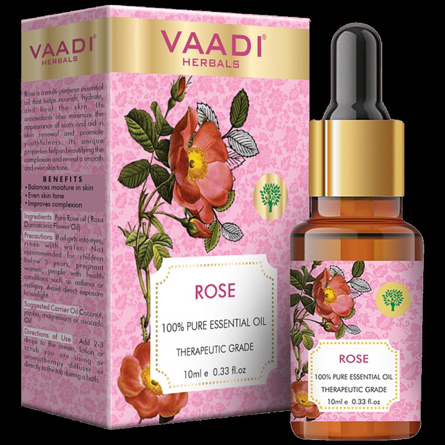 Vaadi Rose Essential Oil - Improves Complexion