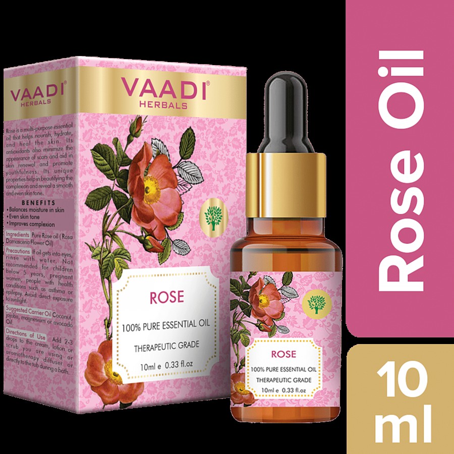 Vaadi Rose Essential Oil - Improves Complexion