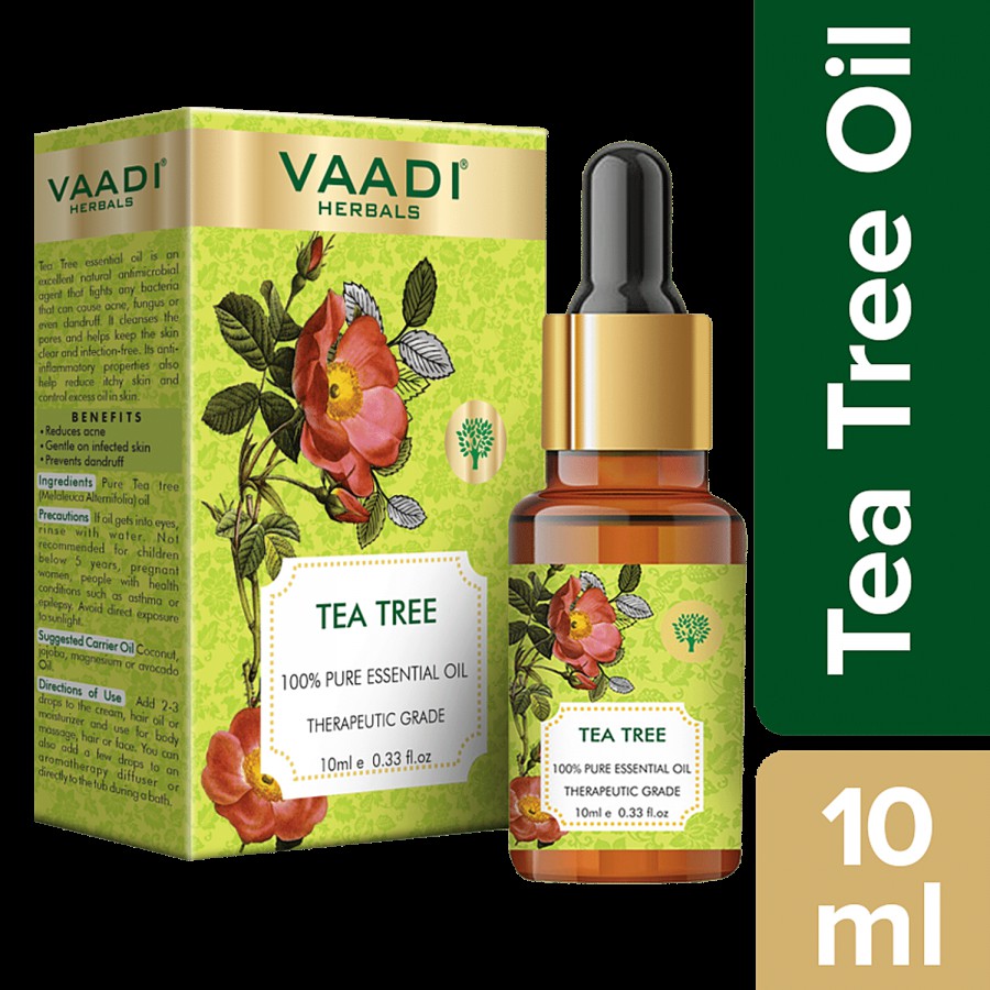 Vaadi Tea Tree Essential Oil - Reduces Acne