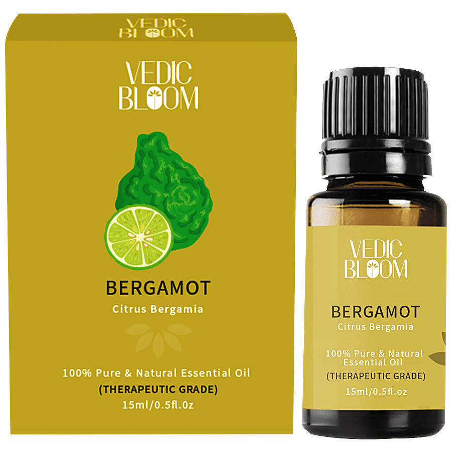 Vedic Bloom Bergamot Essential Oil - 100% Pure & Natural