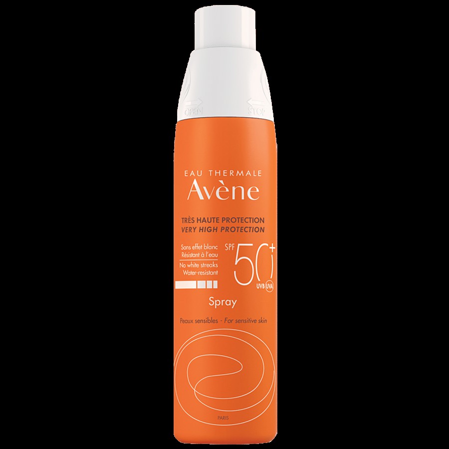 Avene SPF 50 + UVA UVB Very High Protection Spray - For Sensitive Skin