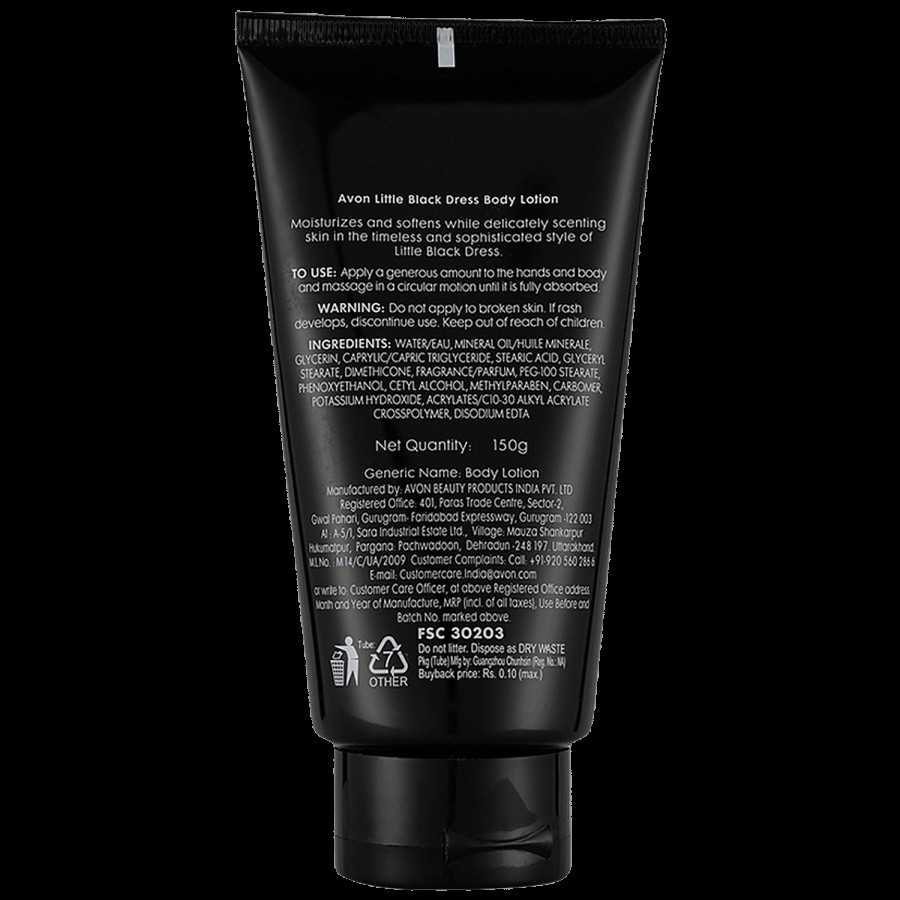 Avon Little Black Dress Body Lotion - Rich Cream Texture