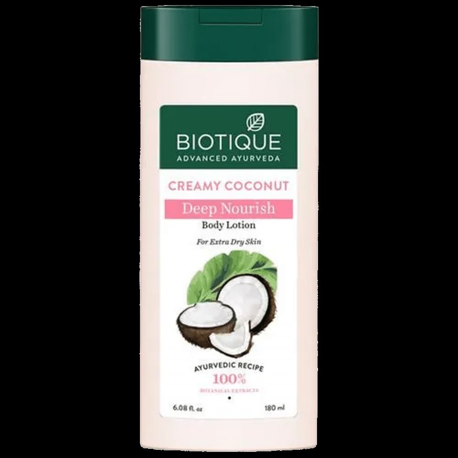 BIOTIQUE Deep Nourish Body Lotion - Creamy Coconut