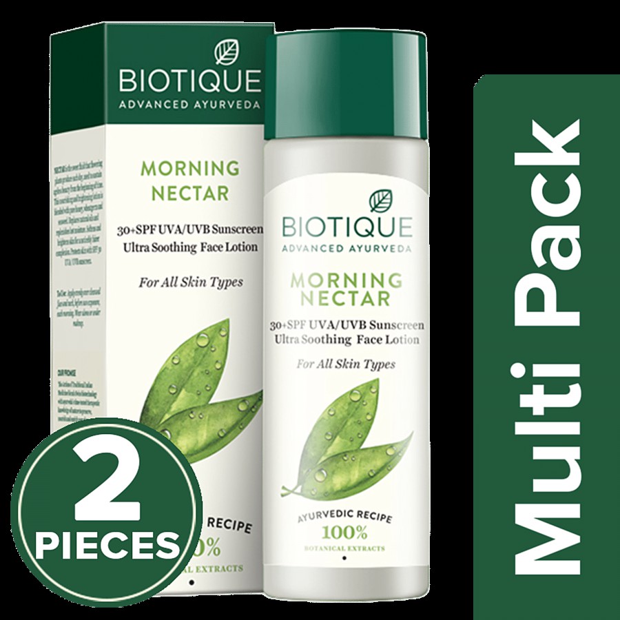 BIOTIQUE Sunscreen Lotion - Bio Morning Nectar