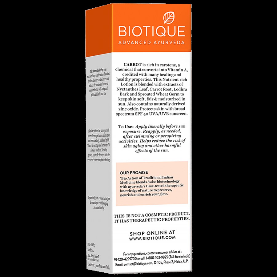 BIOTIQUE Sunscreen Ultra Protective Lotion - Sun Shield