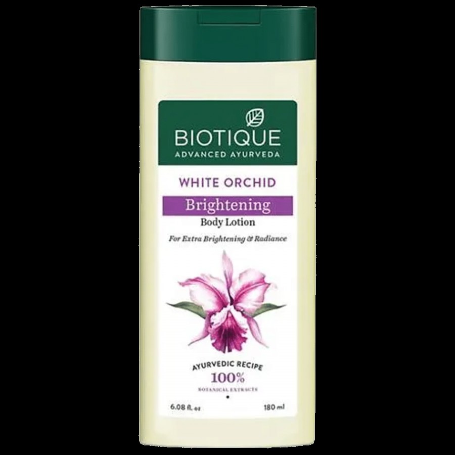 BIOTIQUE White Orchid Brightening Body Lotion - For Extra Brightening & Radiance